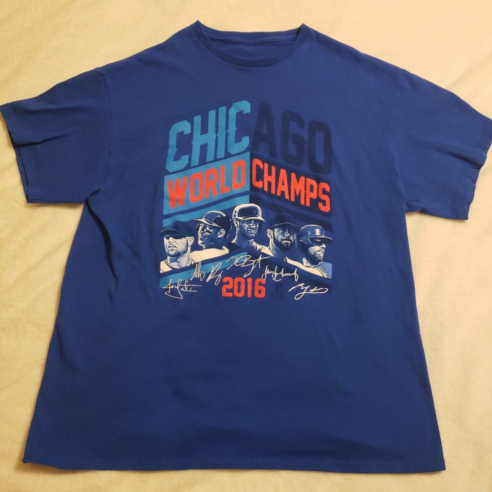Chicago Cubs World Champions short sleeve shirt